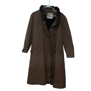 Vintage Jacobson’s Main Street brown winter coat size 14